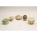 Royal Worcester potpourri gilt bamboo relief highlights, No: 10326, puce backstamp Rd.No.114300,