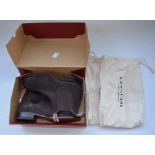 A pair of R M Williams Craftsman suede boots (chocolate), size 8.5 with AirPlus insoles, as new/