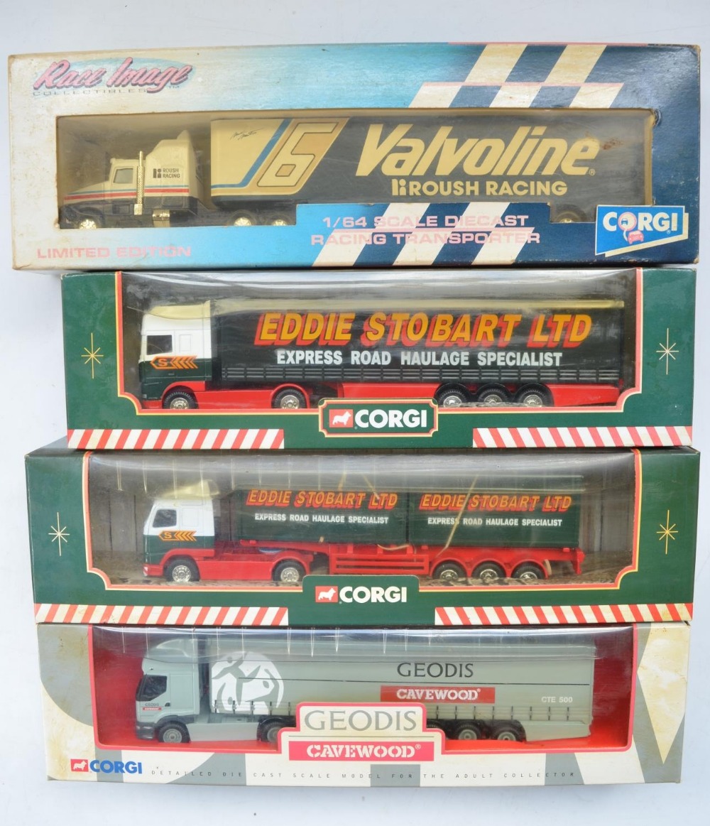 Collection of diecast truck models, mostly 1/64 scale to include Corgi Eddie Stobart, Geodis - Image 5 of 5