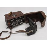 Freke & Heidecke Rolleiflex Comper Rapid camera with Carl Zeiss Jena Tessar 1-3,5 f=7.5cm Lens