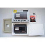 Sinclair flat screen pocket television in as new unused condition, complete with instructions, an