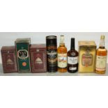 Glenfiddich Pure Malt Scotch Whisky, 86US proof 75cl, in tube, VAT 69 De Luxe Scotch Whisky 12yo, 43