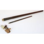 C19th paint brushes and paint tube, by repute owned by Lord Frederic Leighton PRA, tube with