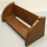 Colin Beaverman Almack of Sutton-under-Whitestone Cliffe - an oak book trough, curved end supports