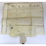 Probate of the Will of Sir Joshua Reynolds, Knight deceased dated 28th February 1792, the vellum