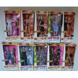 Ten Spice Girls doll figures from Galoob, boxed with accessories