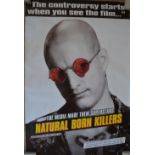 Three film related original posters to include Natural Born Killers (152x101cm) and 2 x Pearl