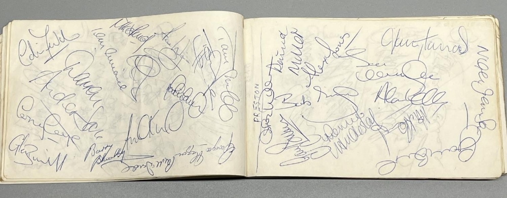 Unruled pad containing various Football related signatures inc. 4 FIFA referees, team players from - Image 3 of 4