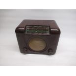 Art Deco bakelite Bush radio type D.A.C. 90A (a/f)