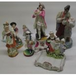 Yardley English Lavender soap figure holder and six continental figures (7)