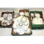 Large quantity of tea ware including Susie Cooper Katina and Glen Mist, Coalport Cairo-Blue, Aynsley