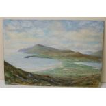 Cyril Gray (British C20th); 'Achill from Minaun' oil on board, signed, inscribed and titled verso,