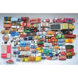 Collection of used diecast models, various manufacturers and scales. Includes vintage Corgi,
