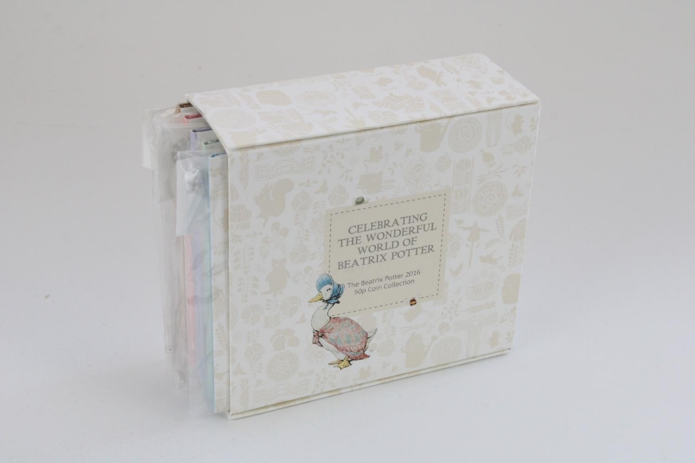 Royal Mint Beatrix Potter 150th anniversary 2016 50p coin collection