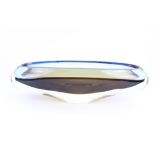 Murano style sommerso art glass oblong bowl, L39cm