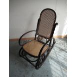 Modern Thonet style bentwood rocking chair