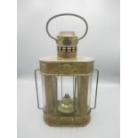 Brass Shepperton Nauticalia lamp, H31cm