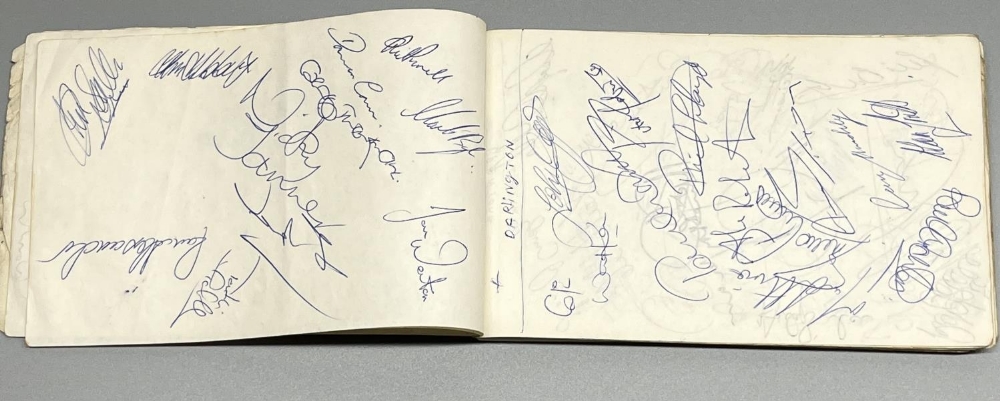 Unruled pad containing various Football related signatures inc. 4 FIFA referees, team players from - Image 2 of 4