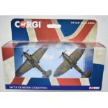 Twenty Four Corgi CS90686 Battle Of Britain Spitfire and Hurricane duo box sets, all as new in