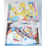 Pair of Simpsons branded "Bart Boot" child's trainers, UK size 4. Good condition, some wear to