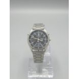 Simon Gregson Collection - Seiko stainless steel quartz chronograph wristwatch with date on matching