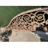 Extremely large and ornate stable divider with swag design