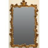 Rococo style gilt framed mirror W60cm H97cm