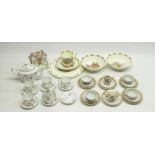 Royal Doulton Bunnykins cup, saucer, 2 bowls and side plate, 2 C20th miniature tea sets, and a