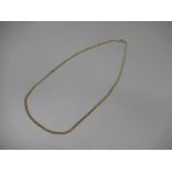 9ct yellow gold belcher chain necklace, stamped 375, L41.5cm, 7.0g