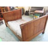 Laurence Llewelyn-Bowen Collection - French mahogany campaign style bed with mattress, approx.