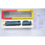 Boxed Hornby OO gauge LNER Class A4 Falcon 4-6-2 electric locomotive with tender (R2779), DCC Ready.