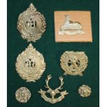 Set of six military badges. The Argyll and Sutherland Highlanders (2), The 14th Battalion London
