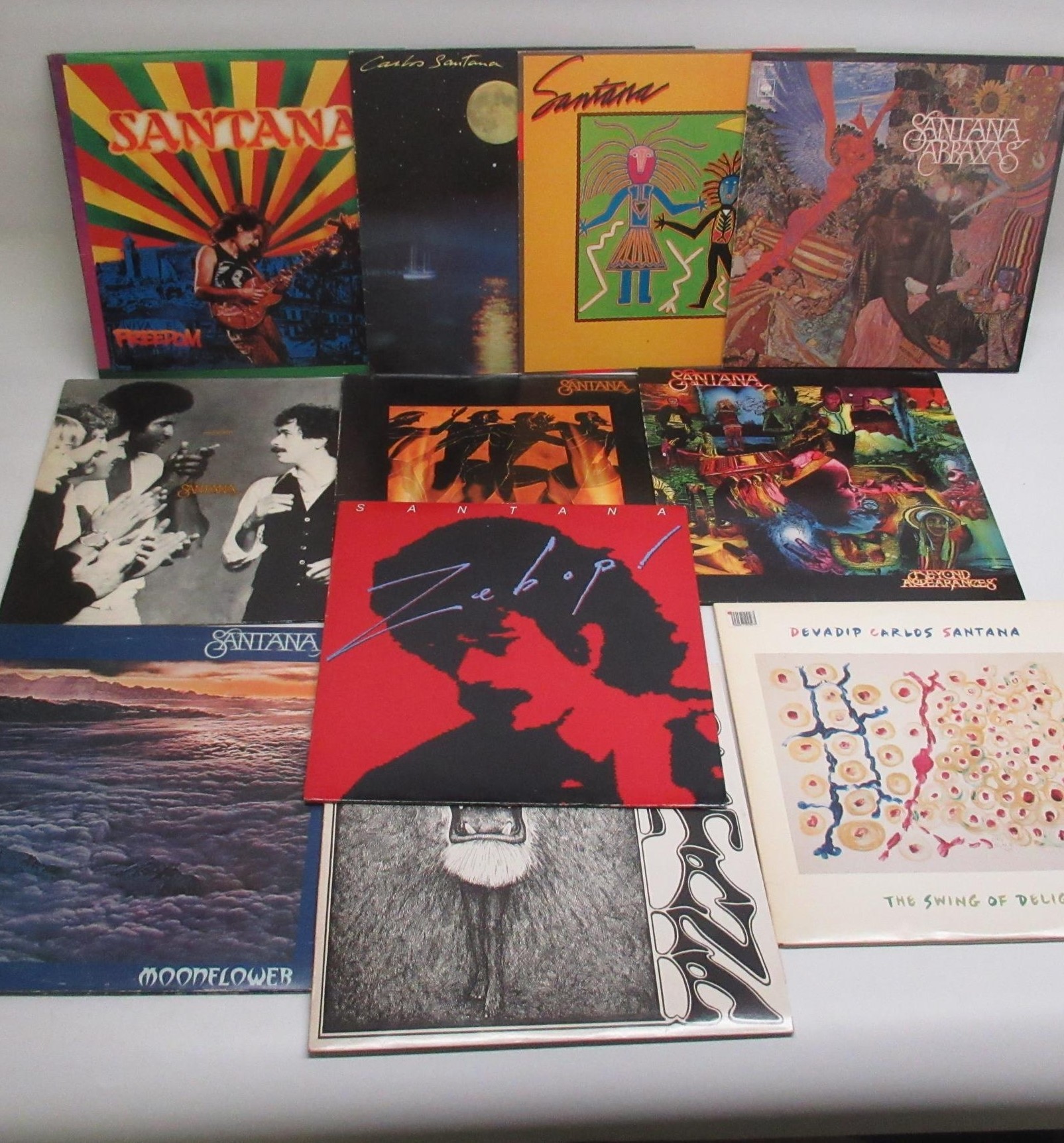 Carlos Santana - mixed collection of LPs inc. Havana Moon, Moonflower, Abraxas, Beyond