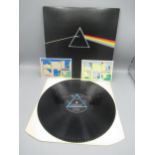 Pink Floyd 'The Dark Side of the Moon' SHVL 804 LP, 2 Pink Floyd postcards and 2 Pink Floyd