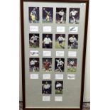 Multi-framed photos with signatures of members of the England 96-98 squad inc. Alan Shearer, Les
