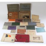 Early C20th GB and European souvenir photograph albums and Carte Vues/detachable postcards (qty)