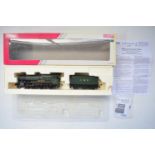Boxed Hornby OO gauge GWR 4-6-0 1006 County Of Cornwall electric locomotive with tender (R2937), DCC
