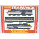 Hornby boxed OO gauge 3 coach Class 43 InterCity 125 train pack set R336 with power car, coach and