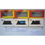 Three Hornby OO gauge 0-4-0 industrial steam locomotives to include R3064 BR black "Smokey Joe" (