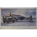 "Winter Of '45", high quality unframed limited edition artists proof by Philip E West, 10/25, signed