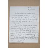 WITHDRAWN Letter sent from Crown Princess Martha of Norway, wife of Crown Prince Olaf to the Captai