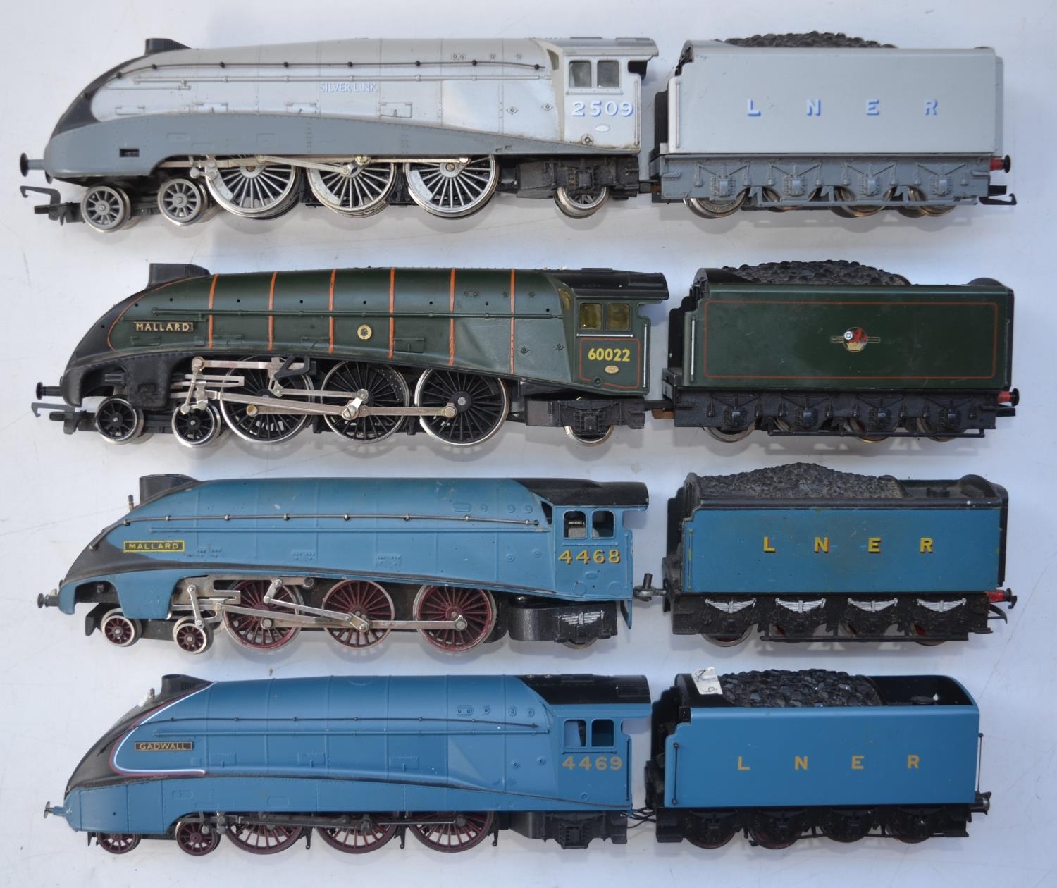 Four OO gauge Class 4 electric steam train models, all A/F and in well used condition - Image 2 of 3