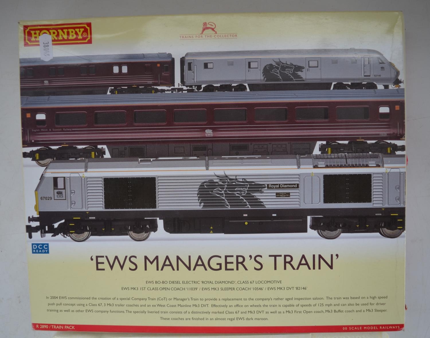 Boxed Hornby OO gauge set 2890, "EWS Managers Train", DCC ready. Models as new/unused with sealed