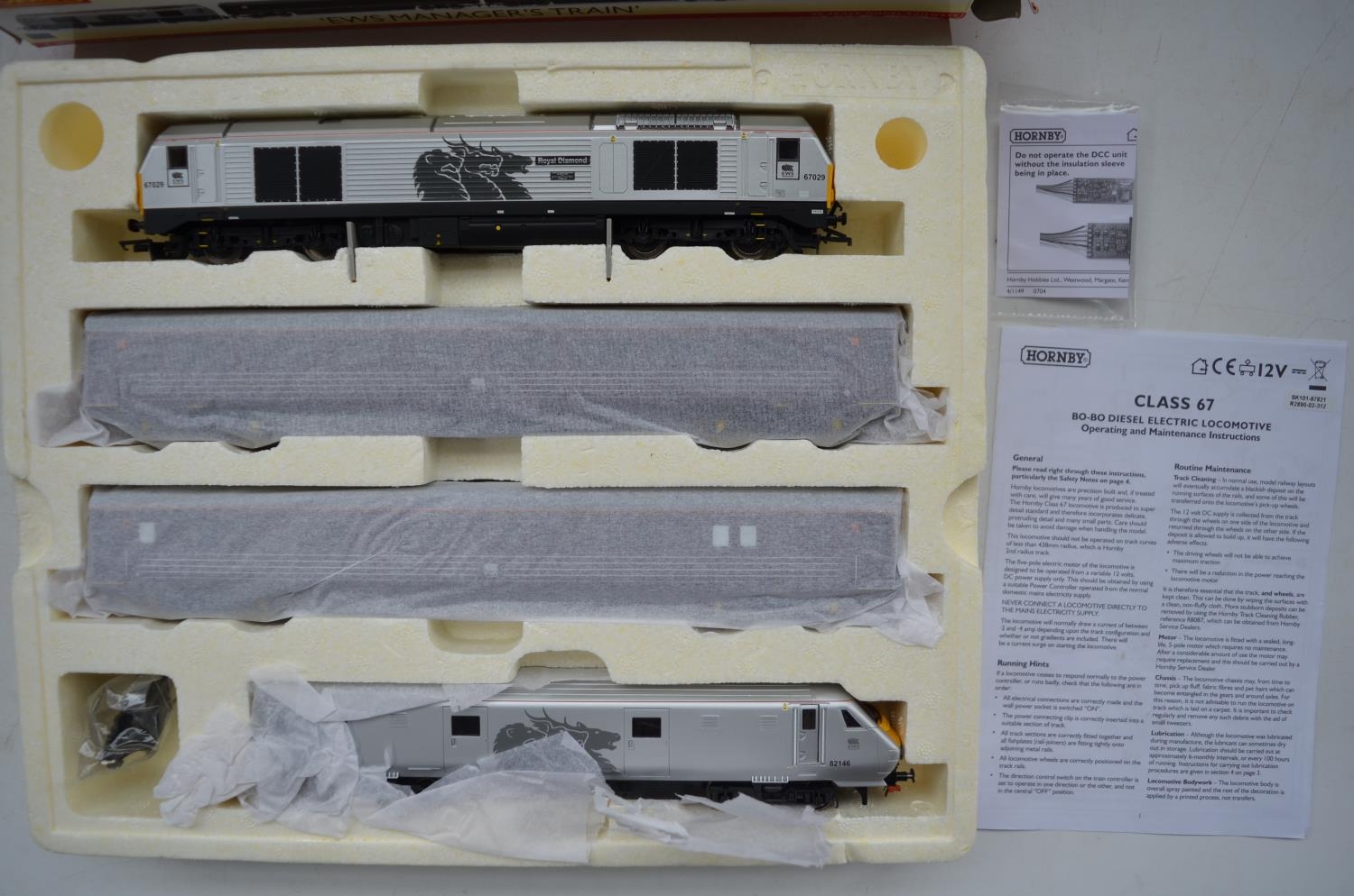 Boxed Hornby OO gauge set 2890, "EWS Managers Train", DCC ready. Models as new/unused with sealed - Image 2 of 3