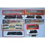 Four previously run Hornby electric locomotive models to include R305 LMS Coronation Class "