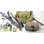 Crane Sports All Rounder fishing rod with Fladen Chieftain Free Spool reel, NGT 3m Trekker rod,