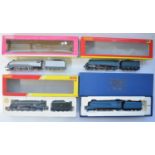 Four OO gauge Class 4 electric steam train models, all A/F and in well used condition