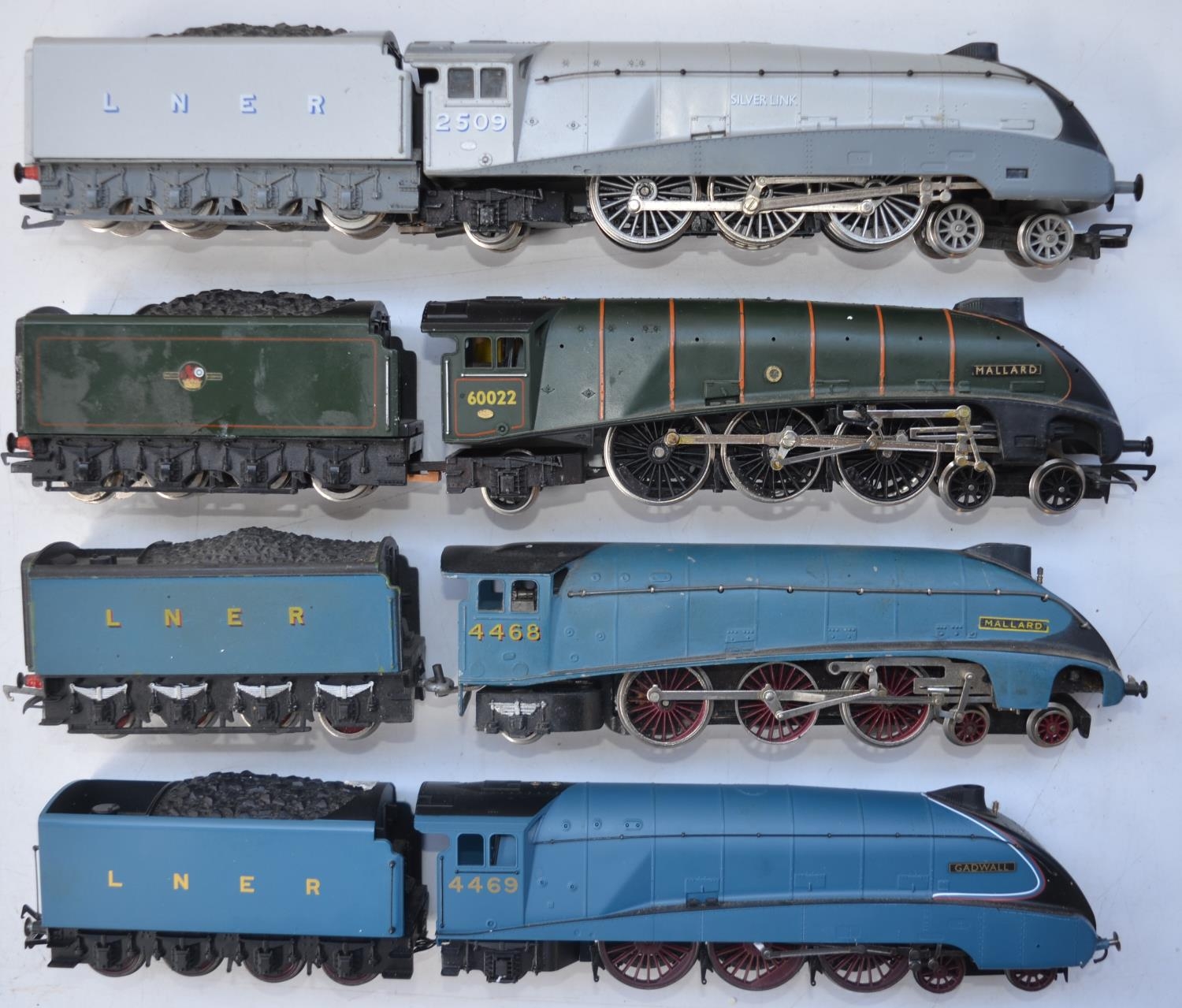 Four OO gauge Class 4 electric steam train models, all A/F and in well used condition - Image 3 of 3