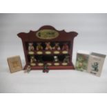 Steiff Pewter Miniature Collection display case complete with ten figurines including British