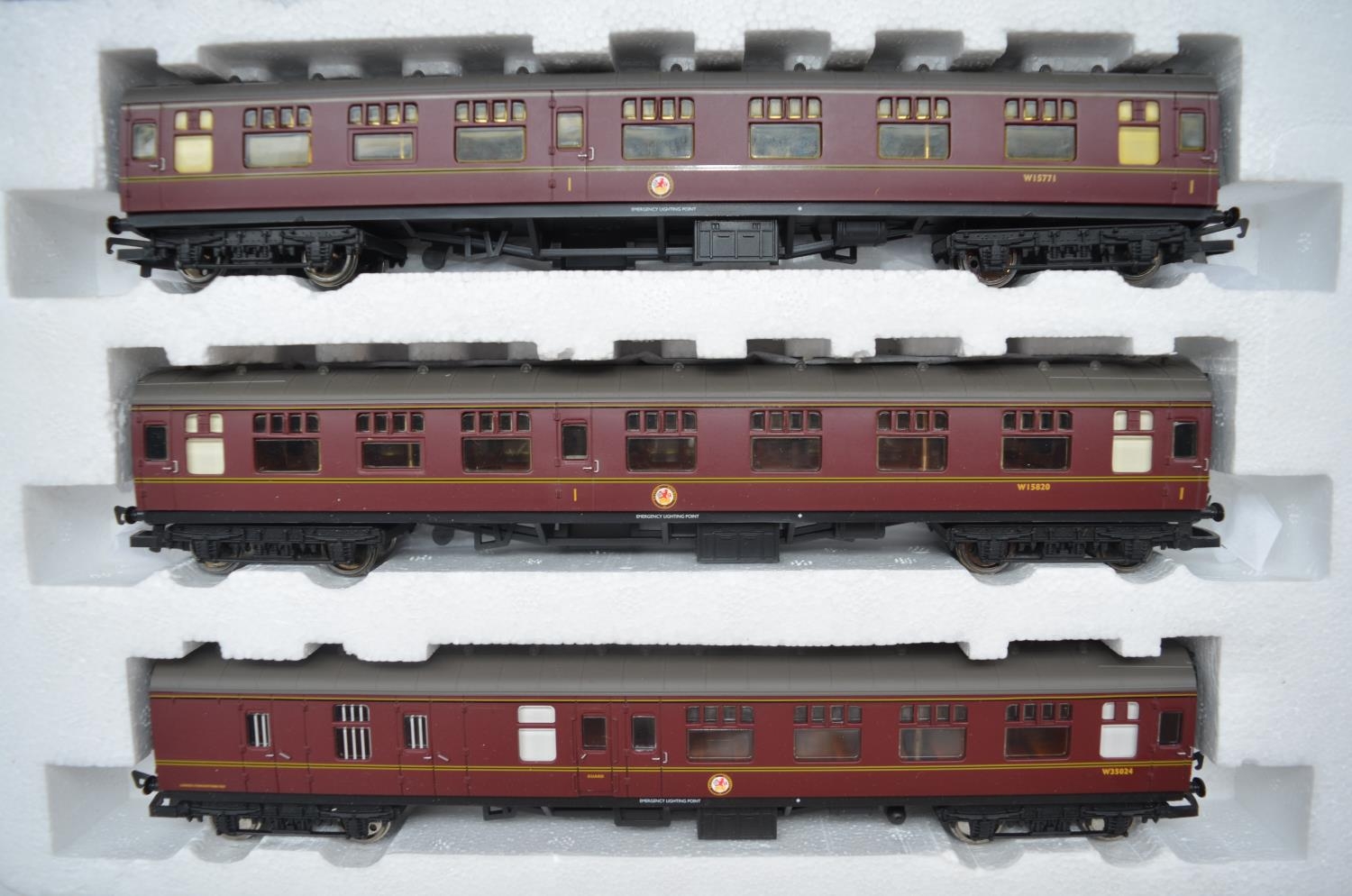 Incomplete Hornby OO gauge Evening Star electric train set, Locomotive damaged running gear (see